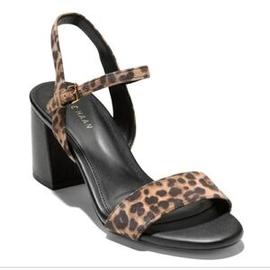 Cole Haan Josie Block Heel Sandals (65mm) Women's Sandals Leopard 6.5B